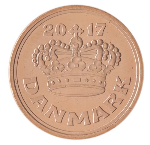 Denmark 50 Ore Coin, 1989-2023, KM #866, Mint, Crown, Royal Mint
