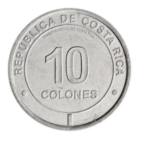 Costa Rica 10 Colones Coin, 2023, N #463762, Mint, Coat of Arms