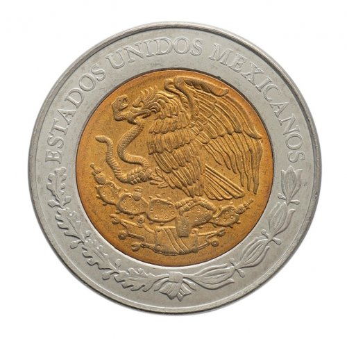 Mexico 5 Pesos Coin, 2009, KM #915, Mint, Commemorative, Eulalio Gutierrez, Coat of Arms