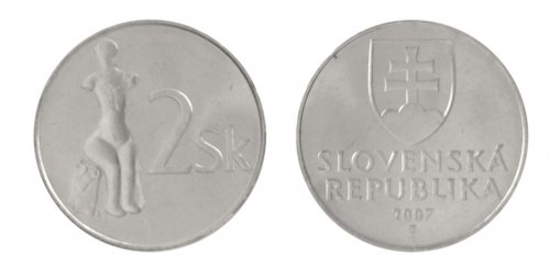 Slovakia 10 Halierov - 10 Korun 7 Pieces Coin Set, 1996-2007, KM #11-35, Mint