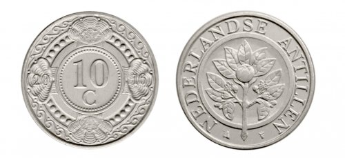 Netherlands Antilles 1 Cent - 5 Gulden 9 Pieces Full Coin Set, 1982-2022, KM #32 - N #28064, Mint
