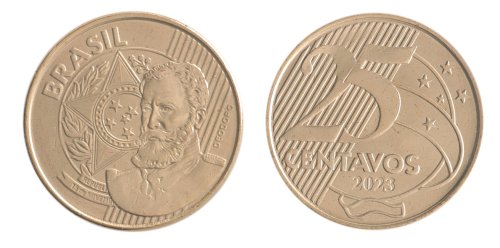 Brazil 5 Centavos - 1 Real, 5 Pieces Coin Set, 1998-2024, KM #648