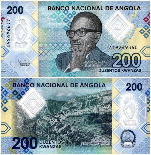 Angola 200-2,000 Kwanzas 4 Pieces Banknote Set, P-160-163, 2020, UNC