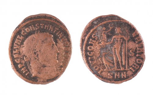 The Battle of the Milvian Bridge: Constantine the Great's Roman Bronze Coins, 6 Piece Set, w/ COA