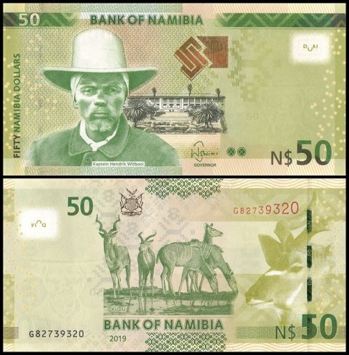 Namibia 50 Namibia Dollars Banknote, 2019, P-13c, UNC