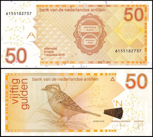 Netherlands Antilles 50 Gulden Banknote, 2016, P-30, UNC