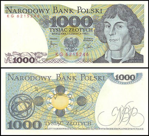 Poland 1,000 Zlotych Banknote, 1982, P-146c, UNC