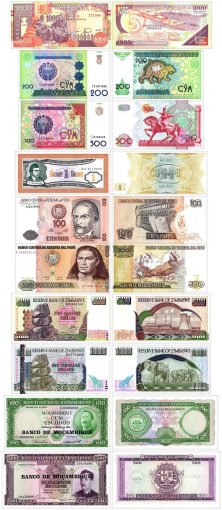 Banknote World Currency Collecting Set w/ 100 Pieces Banknote Set