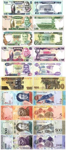Banknote World Currency Collecting Set w/ 100 Pieces Banknote Set