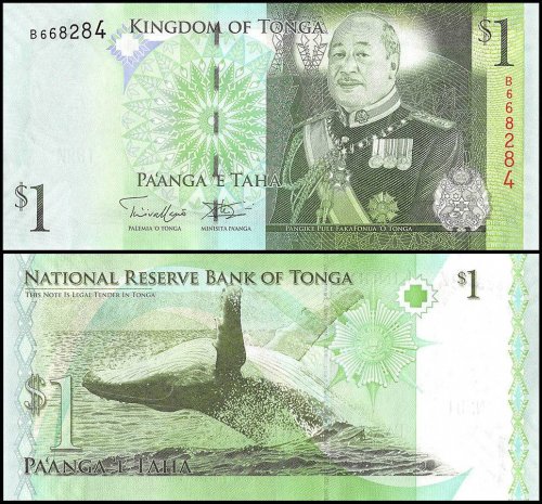 Tonga 1 Pa'anga Banknote, 2008, P-37, UNC