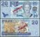 Fiji 2-100 Dollars 6 Pieces Banknote Set, 2007 ND, P-109s1-114s, UNC, Specimen