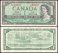 Canada 1 Dollar Banknote, 1954, P-75d, Used