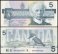 Canada 5 Dollars Banknote, 1986, P-95e, Used