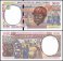 Central African States 5,000 Francs Banknote, 2000, P-104CF, Prefix - C, UNC