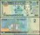 Fiji 2 Dollars Banknote, 2002, P-104, UNC, Queen Elizabeth II