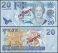 Fiji 20 Dollars Banknote, 2007 ND, P-112s, UNC, Specimen
