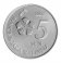 Malaysia 5 Sen Coin, 2017, KM #201, Mint, Hibiscus, Destar Siga