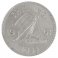 Fiji 1 Shilling Coin, 1961, KM #23, MS-Mint, Queen Elizabeth II, Boat
