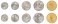 Tonga 5 Seniti - 1 Pa'anga 5 Pieces Coin Set, 2015, KM #226-230, Mint