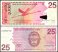 Netherlands Antilles 25 Gulden Banknote, 2012, P-29g, UNC