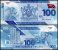 Trinidad & Tobago 100 Dollars Banknote, 2019, P-65, UNC, Polymer