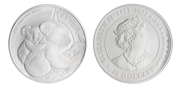 1 Kilo kg 2023 Australian Koala Silver Coin - Perth Mint
