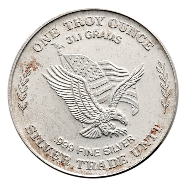 1 oz 1981 US Assay Trade Unit Varied Toning Silver Round - U.S.