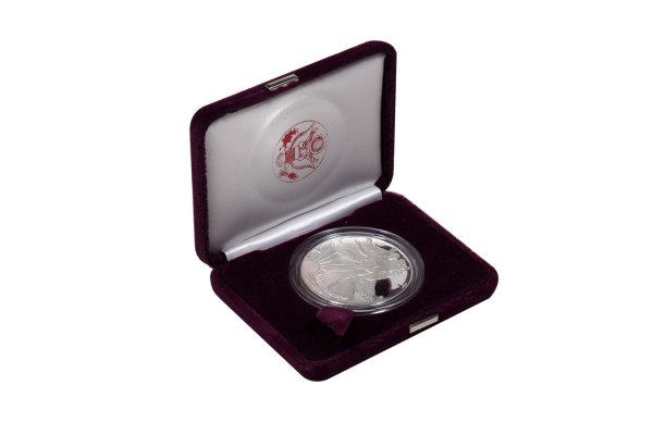 1 oz 1987 American Eagle Silver Proof Coin (In Box w/ COA