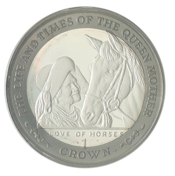 28.35 gram 2002 Memorial of Queen Elizabeth I .925 Silver Proof