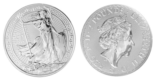 1 oz Silver Coin Britannia Oriental Border, 2018 BU