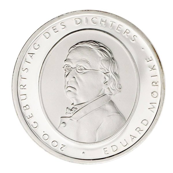10 Euro 2004 BU .925 Silver Coin - Stuttgart Mint