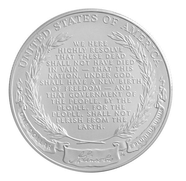 1 Dollar 2009 BU .900 Silver Coin 200th Birthday of Abraham