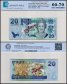 Fiji 20 Dollars Banknote, 2007 ND, P-112s, UNC, Specimen, TAP 60-70 Authenticated