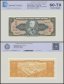 Brazil 2 Cruzeiros Banknote, 1955, P-157Aa, UNC, TAP 60-70 Authenticated