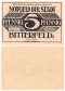 Bitterfeld 5-10 Pfennig 2 Pieces Notgeld Banknote Set, 1921, Mehl #111.1, UNC