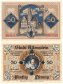 Allenstein - Poland 10-50 Pfennig 2 Pieces Notgeld Set, 1921, Mehl #13.1a, UNC