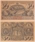 Oberammergau 25 - 75 Pfennig 3 Pieces Notgeld Set, 1921, Mehl #992.5, UNC