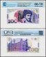Georgia 100 Lari Banknote, 2020, P-80a.2, UNC, TAP 60-70 Authenticated