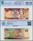Fiji 10 Dollars Banknote, 1996 ND, P-98b, UNC, TAP 60-70 Authenticated