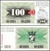 Bosnia & Herzegovina 100,000 Dinara on 100 Dinara Banknote, 1993, P-56d, UNC, Stamp Travnik