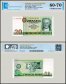 German Democratic Republic 20 Mark Banknote, 1975, P-29a, UNC, TAP 60-70 Authenticated