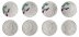 British Virgin Islands 1 Dollar, 4 Pieces Coin Set, 2016, Mint