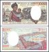 Djibouti 10,000 Francs Banknote, 1984, P-39b, UNC