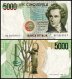 Italy 5,000 Lire Banknote, 1985, P-111b, Used
