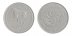 Georgia 5 Tetri Coin, 1993, KM #78, Mint, Lion, Geometric Shape