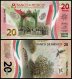 Mexico 20 Pesos Banknote, 2022, P-132d.5, UNC, Commemorative, Polymer