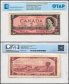 Canada 2 Dollars Banknote, 1954, P-76b, Used, TAP Authenticated