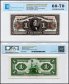 Costa Rica 1 Colon Banknote, L.1917, P-S121r, UNC, Unsigned Remainder, TAP 60-70 Authenticated