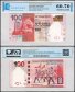 Hong Kong - HSBC 100 Dollars Banknote, 2014, P-214d, UNC, TAP 60-70 Authenticated