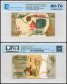 Madagascar 2,000 Ariary Banknote, 2017 ND, P-101, UNC, TAP 60-70 Authenticated